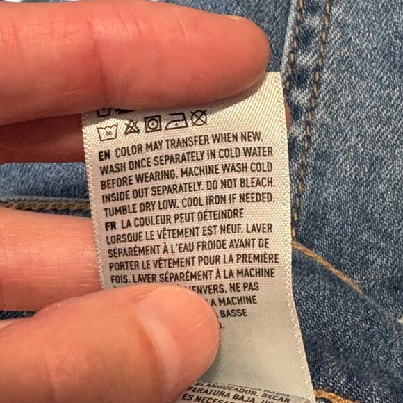 We The Free - Free People Raw Hem 5" Inseam Jean Shorts Women's Waist Size 27 - Picture 5 of 8